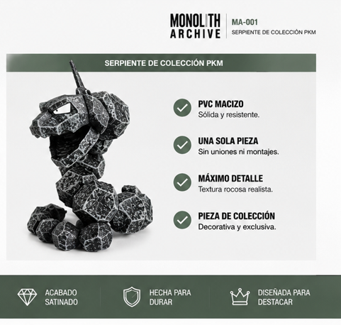 Figura de Serpiente de Piedra PKM